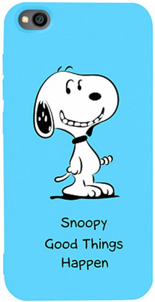 - Toto Matt TPU 2mm Print Case Xiaomi Redmi Go #64 Snoopy Sky Blue