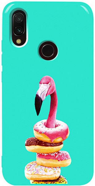 - Toto Pure TPU 2mm Print Case Xiaomi Redmi 7 #35 Flamingo Donats Mint