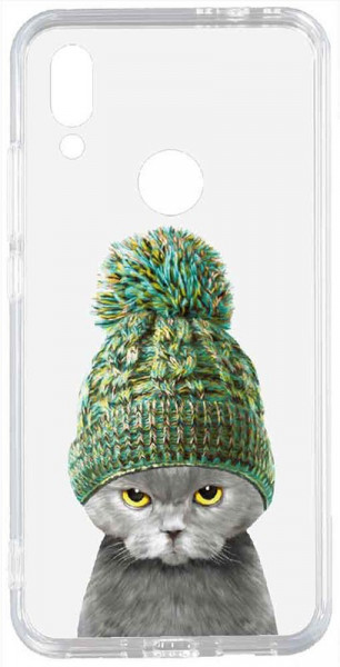 - Toto Acrylic+TPU Print Case Xiaomi Redmi 7 #7 Cat In Hat Transparent