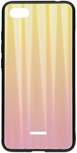 - TOTO Aurora Print Glass Case Xiaomi Redmi 6A Pink #I/S