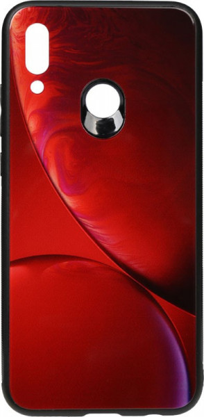 - Toto Print Glass Space Case Huawei P Smart 2019 Rubin Red