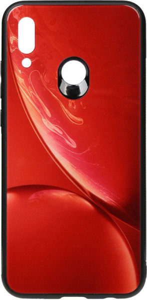 - Toto Print Glass Space Case Huawei P Smart 2019 Red