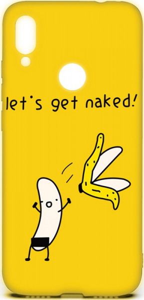 - TOTO Cartoon Soft Silicone TPU Case Xiaomi Redmi Note 7 Banana Yellow #I/S