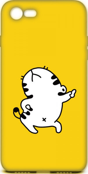 - TOTO Cartoon Soft Silicone TPU Case Apple iPhone 7/8 Cat Yellow #I/S