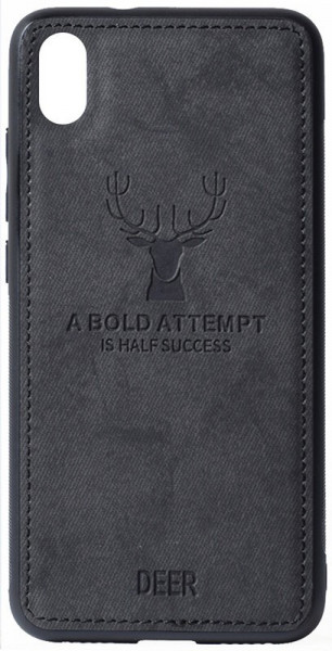 - Toto Deer Shell With Leather Effect Case Xiaomi Redmi 7A Black