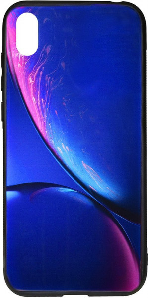 - TOTO Print Glass Space Case Xiaomi Redmi 7A Blue #I/S