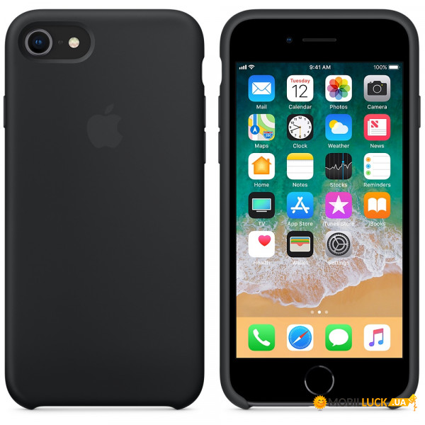  SIlicone Case Apple (original copy)  iPhone 6/6s Black (20456)