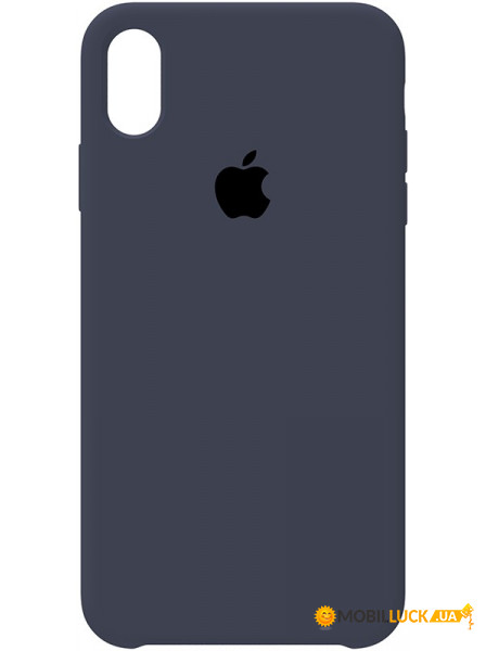 - Apple Silicone Case iPhone XS Max Navy Blue