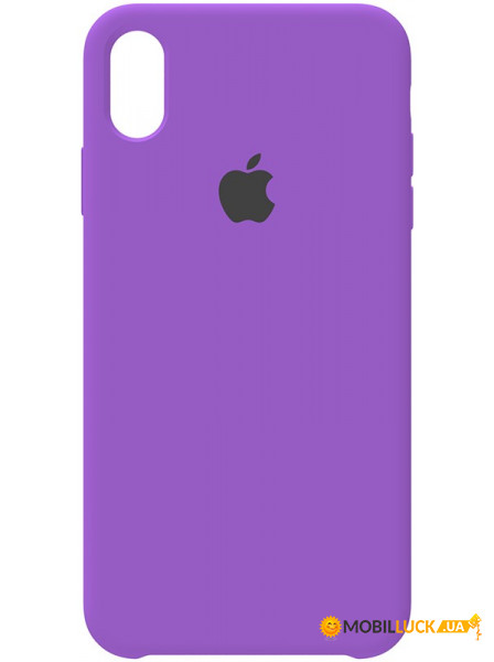 - Apple Silicone Case iPhone XS Max Purple