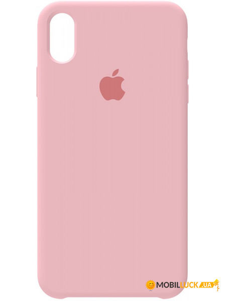 - Apple Silicone Case iPhone XS Max Rose Pink