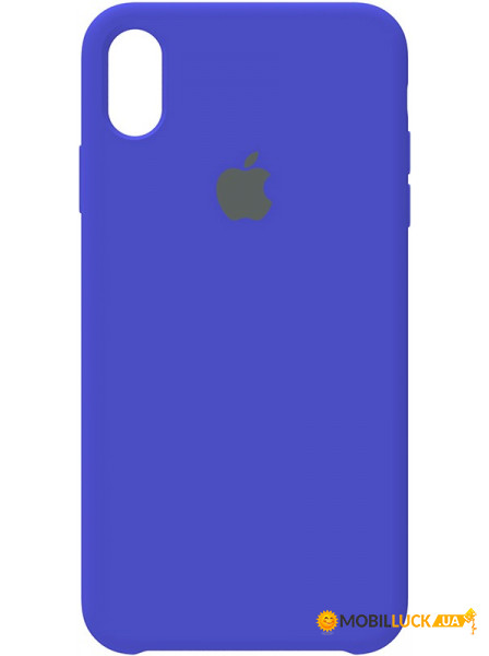 - Apple Silicone Case iPhone XS Max Royal Blue