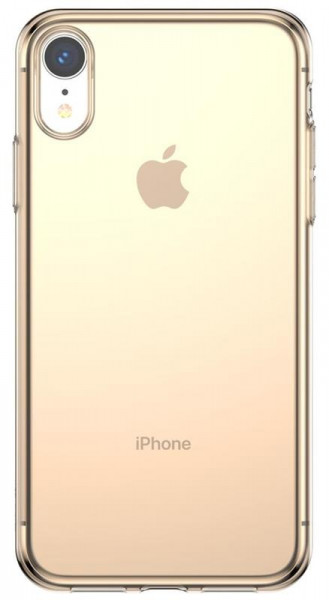   TPU Baseus Simplicity basic  iPhone XR Transparent Gold (ARAPIPH61-B0V)