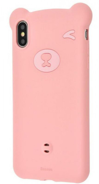   TPU Baseus Bear Silicone  iPhone XS Pink (WIAPIPH58-BE04)