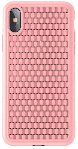   TPU Baseus BV Weaving  iPhone XS Pink (WIAPIPH58-BV04)