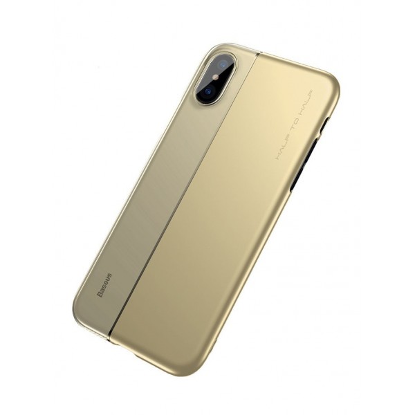  Baseus Half to Half Case  Apple iPhone X/Xs Gold (BS-000063026)