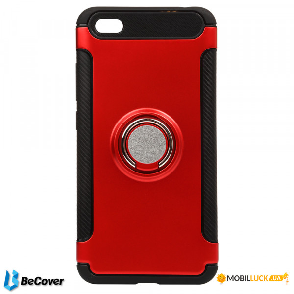 Magnetic Ring Stand BeCover  Xiaomi Redmi Note 5A Red (701769)