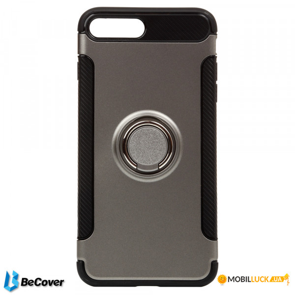 Magnetic Ring Stand BeCover  Apple iPhone 7 Plus/8 Plus Grey (701778)