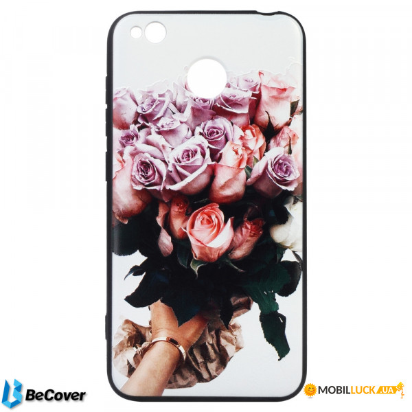  3D Print BeCover Xiaomi Redmi 4X Bouquet of roses (702003)