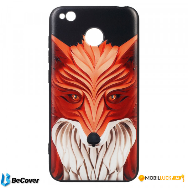  3D Print BeCover Xiaomi Redmi 4X Fox (702011)