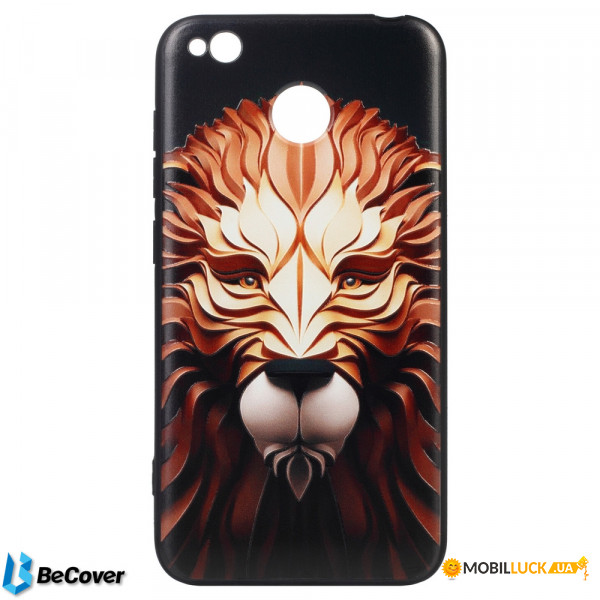  3D Print BeCover Xiaomi Redmi 4X Lion (702013)