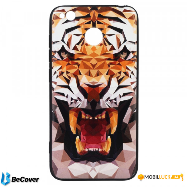  3D Print BeCover Xiaomi Redmi 4X Tiger (702015)