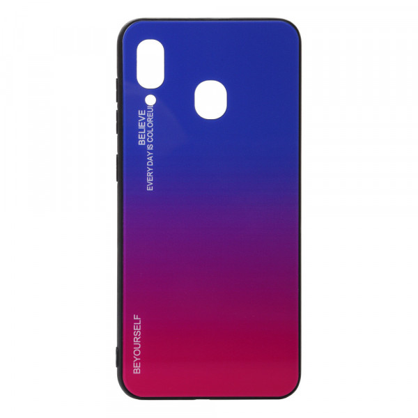  Gradient Glass BeCover  Samsung Galaxy A30 2019 SM-A305 Blue-Red (703550)