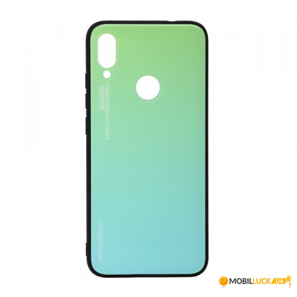  Gradient Glass BeCover Xiaomi Redmi Note 7 Green-Blue (703600)