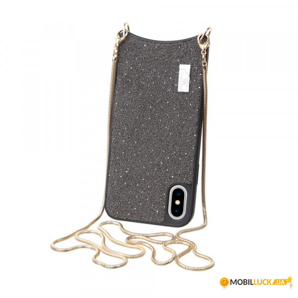  Glitter Becover  Apple iPhone X/Xs Gray (703643)