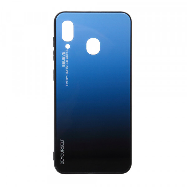  Gradient Glass BeCover  Samsung Galaxy A40 2019 SM-A405 Blue-Black (703859)