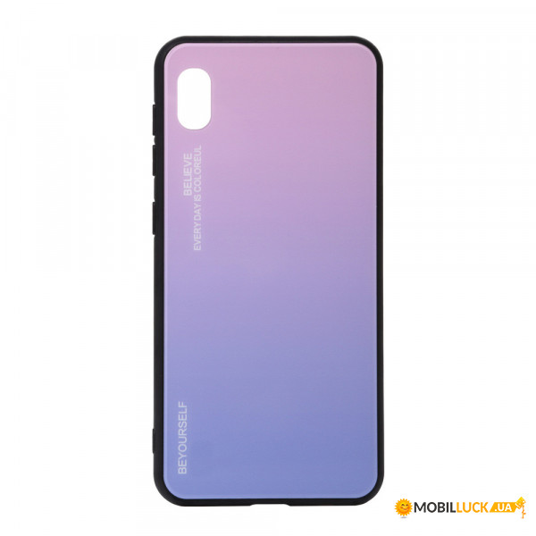  Gradient Glass BeCover Xiaomi Redmi 7A Pink-Purple (703890)