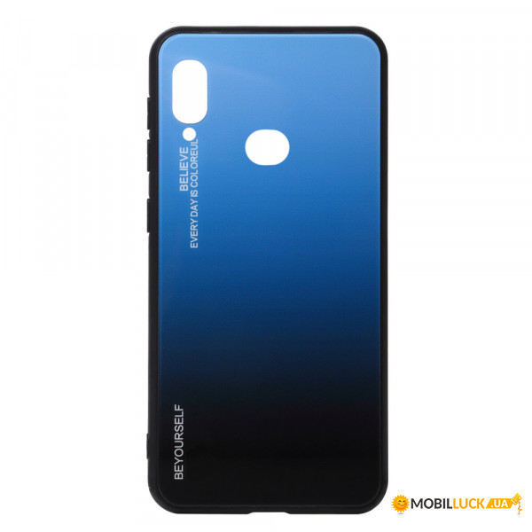  Gradient Glass BeCover Samsung Galaxy A10s 2019 SM-A107 Blue-Black (704422)