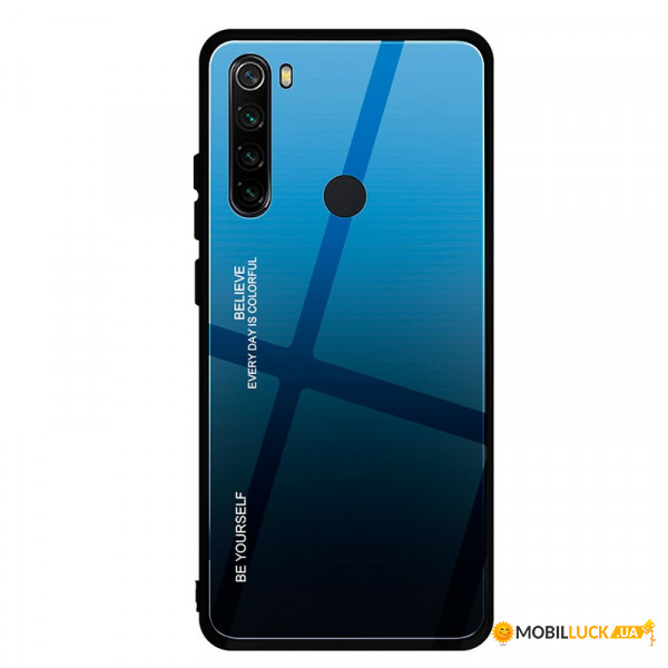  Gradient Glass BeCover  Xiaomi Redmi Note 8 Blue-Black (704445)