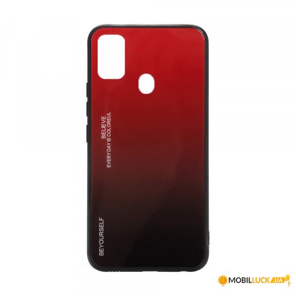  Gradient Glass BeCover Samsung Galaxy M30s 2019 SM-M307 Red-Black (704571)