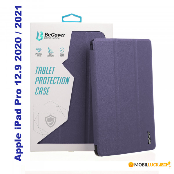 - Soft TPU BeCover   Apple Pencil  Apple iPad Pro 12.9 2020 / 2021 Purple (706995)