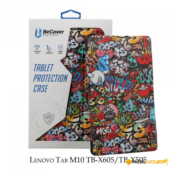 - BeCover Smart Case  Lenovo Tab M10 TB-X605/TB-X505 Graffiti (707306)