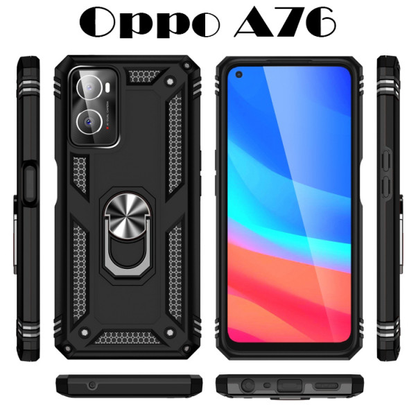  Military BeCover  Oppo A76 Black (707405)