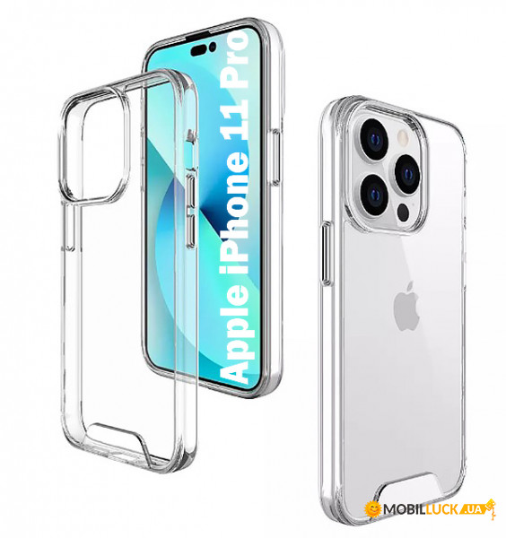 - BeCover Space Case  Apple iPhone 11 Pro Transparancy (707791)