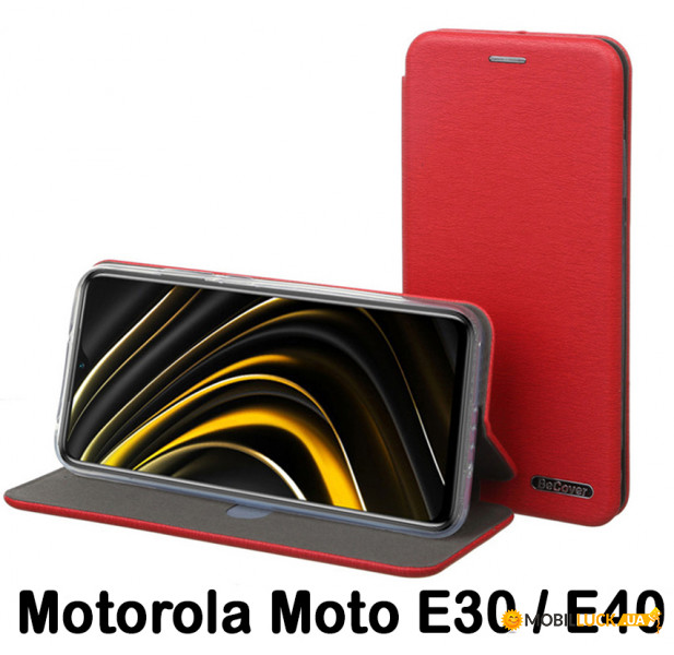 - BeCover Exclusive  Motorola Moto E30 / E40 Burgundy Red (707906)