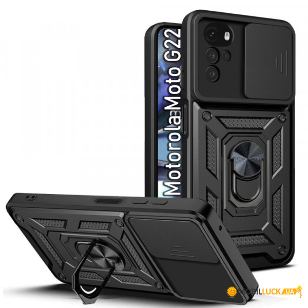  Military BeCover  Motorola Moto G22 Black (708186)