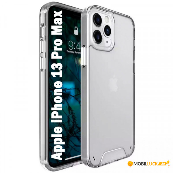 - BeCover Space Case  Apple iPhone 13 Pro Max Transparancy (708580)