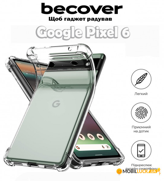  Anti-Shock BeCover Google Pixel 6 Clear (709335)