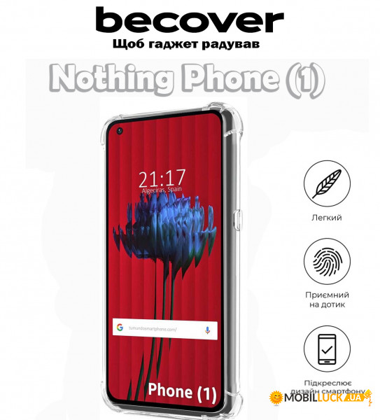  Anti-Shock BeCover Nothing Phone (1) Clear (709349)