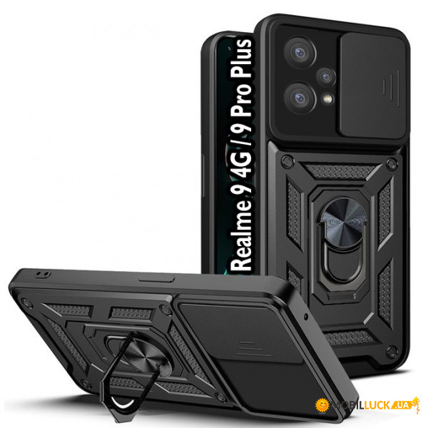  Military BeCover Realme 9 4G / 9 Pro Plus Black (709562)