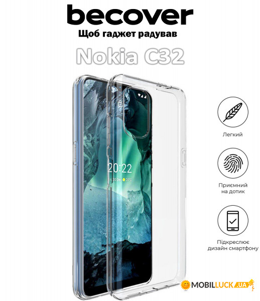   BeCover Nokia C32 Transparancy (709623)