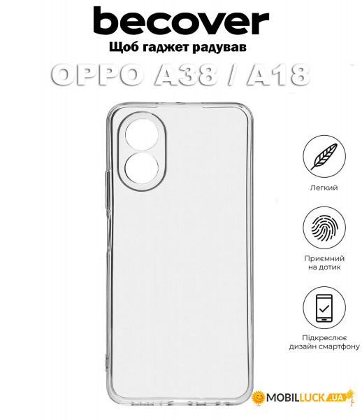   BeCover Oppo A38 / A18Transparancy (710389)