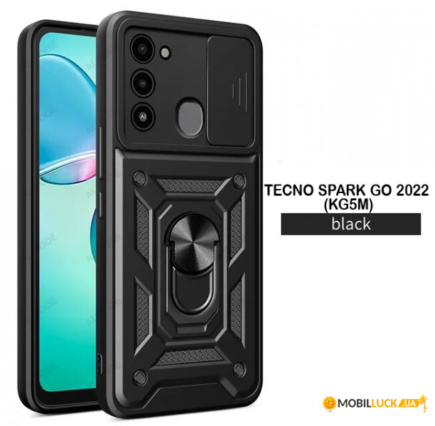  Military BeCover Tecno Spark Go 2022 (KG5m) Black (710447)