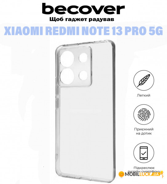   BeCover Xiaomi Redmi Note 13 Pro 5G Transparancy (710916)