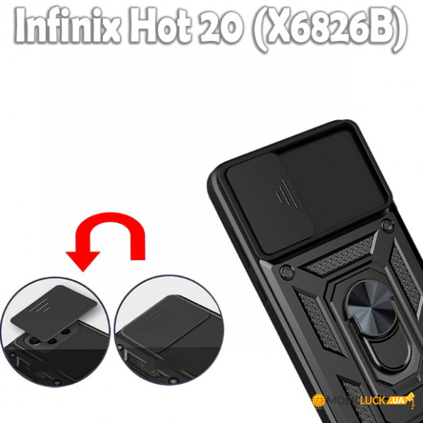  Military BeCover Infinix Hot 20 (X6826B) Black (709089)