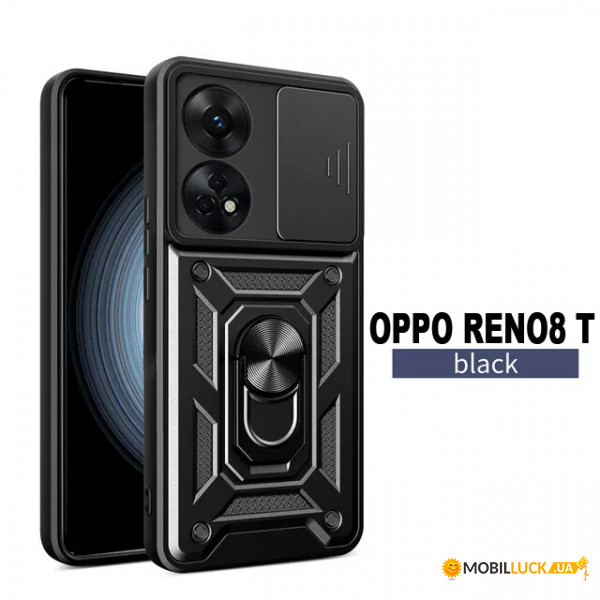  Military BeCover Oppo Reno8 T Black (710023)