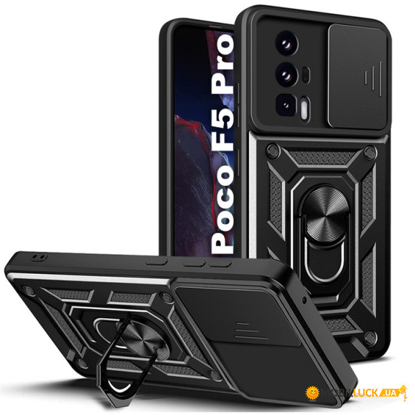  Military BeCover Poco F5 Pro Black (709997)